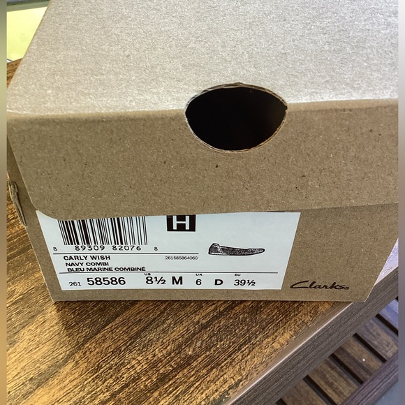 Clarks Womens Womens Cloudsteppers Carly Wish Ballet Flats - NAVY - Sz 8.5 - new - Picture 6 of 6